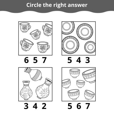 Oyun çocuklar için sayma. Eğitim oyun yemekleri hakkında