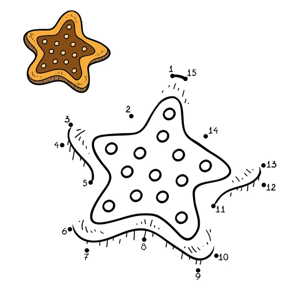 对于孩子来说，饼干的数字游戏 — 图库矢量图片