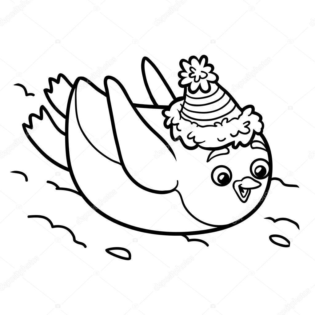 Sliding Penguin Pages Coloring Pages