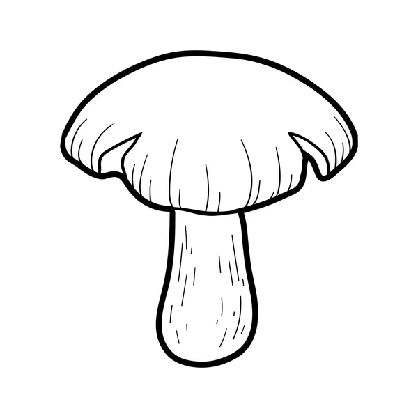 Målarbok. Oätliga svampar, entoloma sinuatum — Stock vektor
