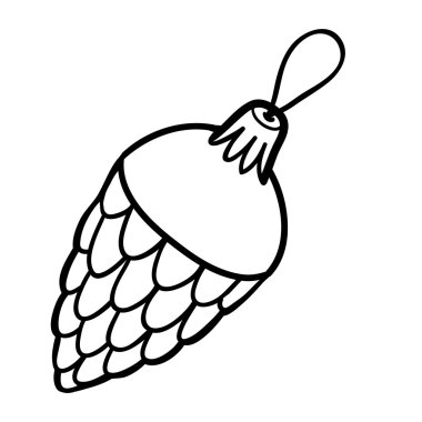 Boyama kitabı, Noel ağacı oyuncak, topak