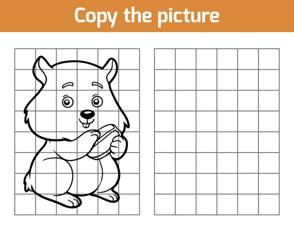 ハムスターの画像をコピーします。 — ストックベクタ