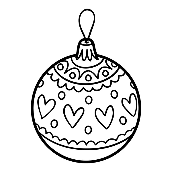 Coloring book, Christmas tree toy, ball Stock Vector Image by ©ksenya ...