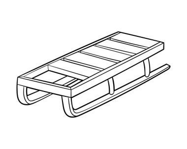 Çocuklar için boyama kitabı, çocuklar için kızak