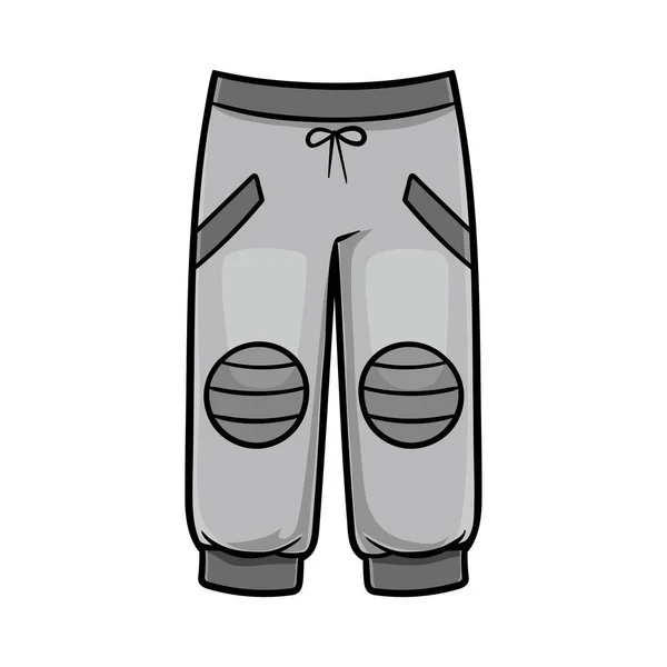 Cartoon Vector Illustratie Voor Kinderen Sport Broek — Stockvector