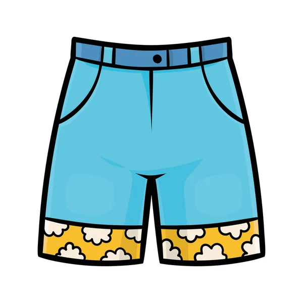 Cartoon Vektor Illustration Für Kinder Kids Shorts — Stockvektor