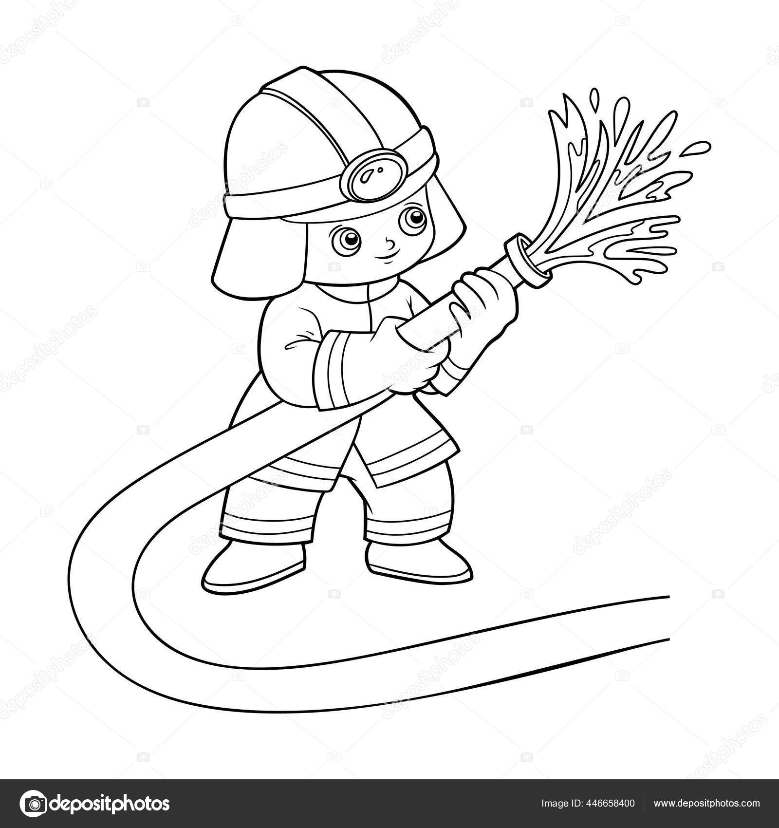 firefighter coloring pages