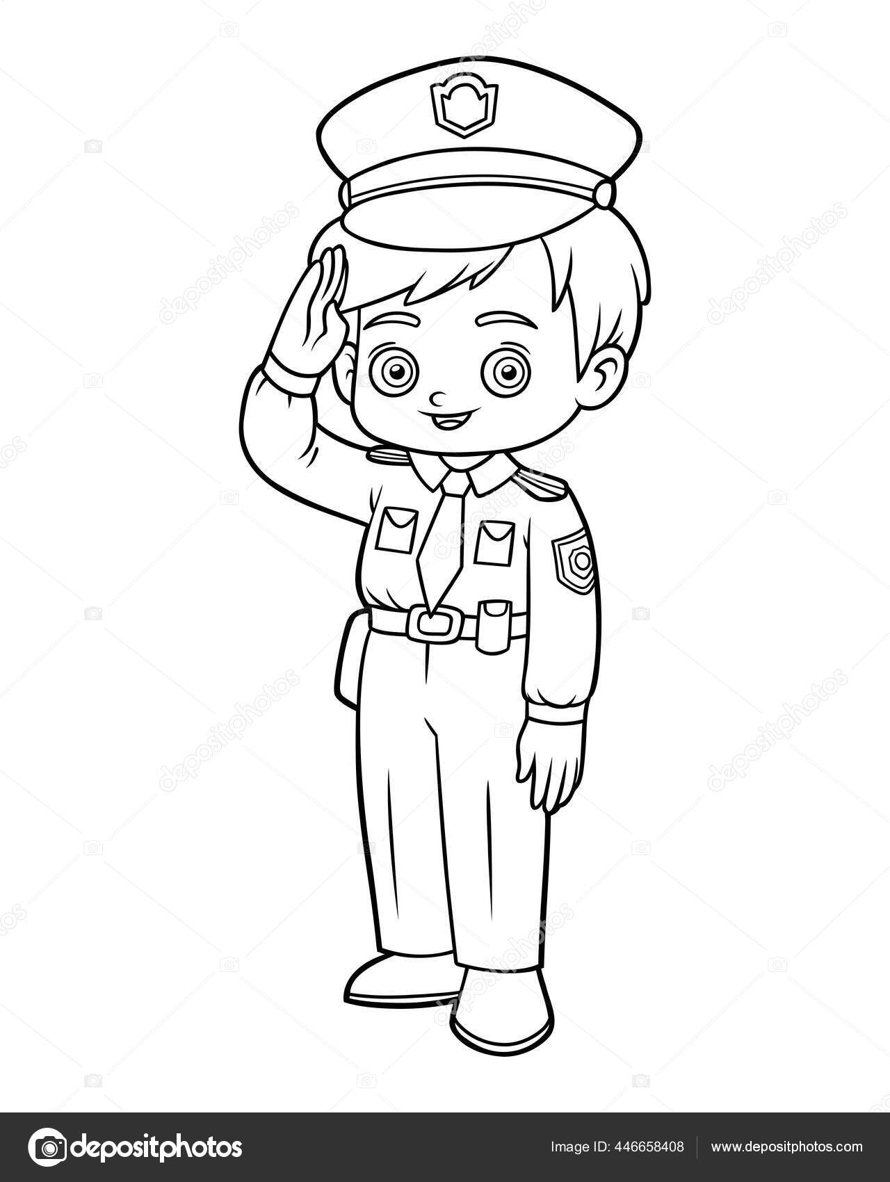 preschool police officer clip art