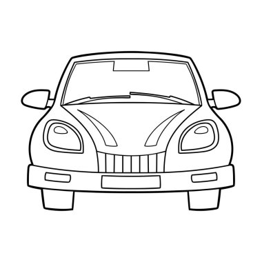 Çocuklar için boyama kitabı, Araba