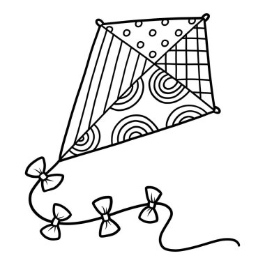 Çocuklar için boyama kitabı, Kite.