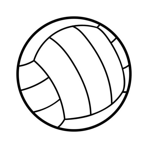Coloring Book Children Volleyball — Stock Vector