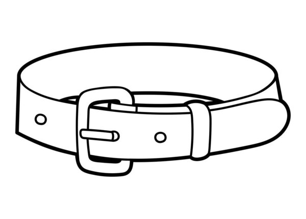 Раскраска для детей, Кожаный пояс