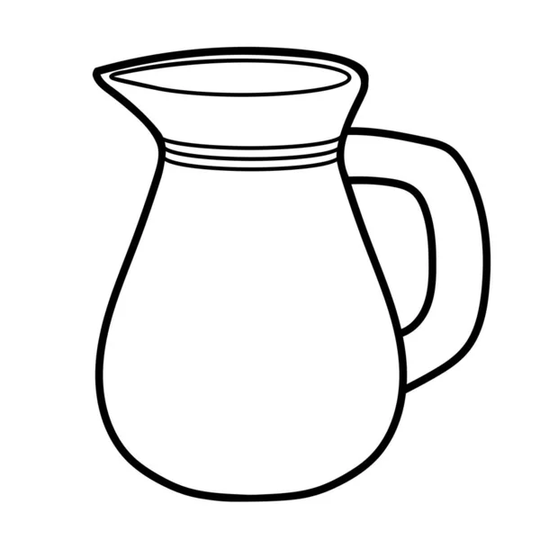 子供のためのぬり絵 Jug — ストックベクタ