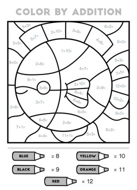 Ek olarak renk, çocuklar için eğitim oyunu, Balık