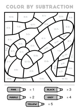 Çıkarma yoluyla renk, çocuklar için eğitim oyunu, kadın ayakkabısı