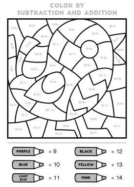 Toplama ve çıkarma ile renk, çocuklar için eğitim oyunu, Küçük kuş