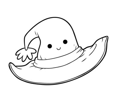 Çocuklar için boyama kitabı, Cadılar Bayramı şapkası