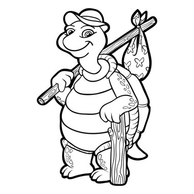 Boyama kitabı (kaplumbağa)