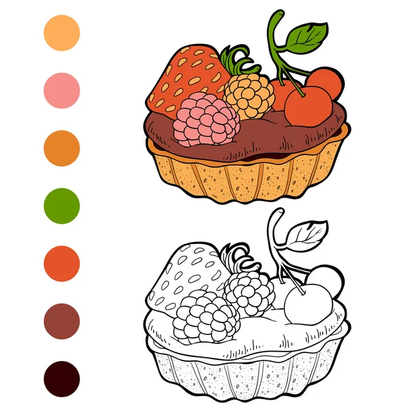 Libro para colorear (pastel ) — Vector de stock