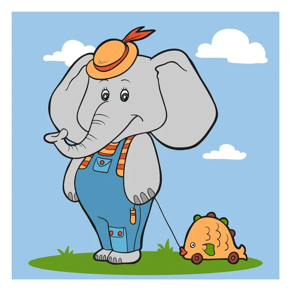 Charakter (slon) — Stockový vektor