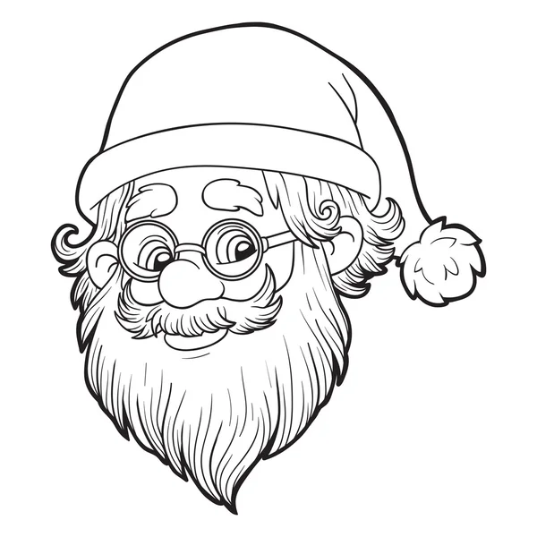 Målarbok (Santa Claus) — Stock vektor