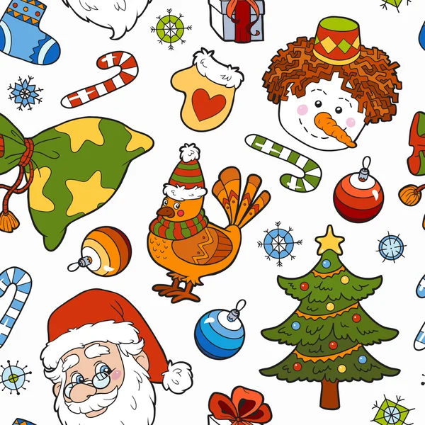 Christmas seamless vector pattern — Stock Vector