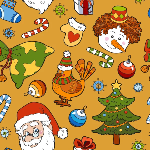 Christmas seamless vector pattern — Stock Vector