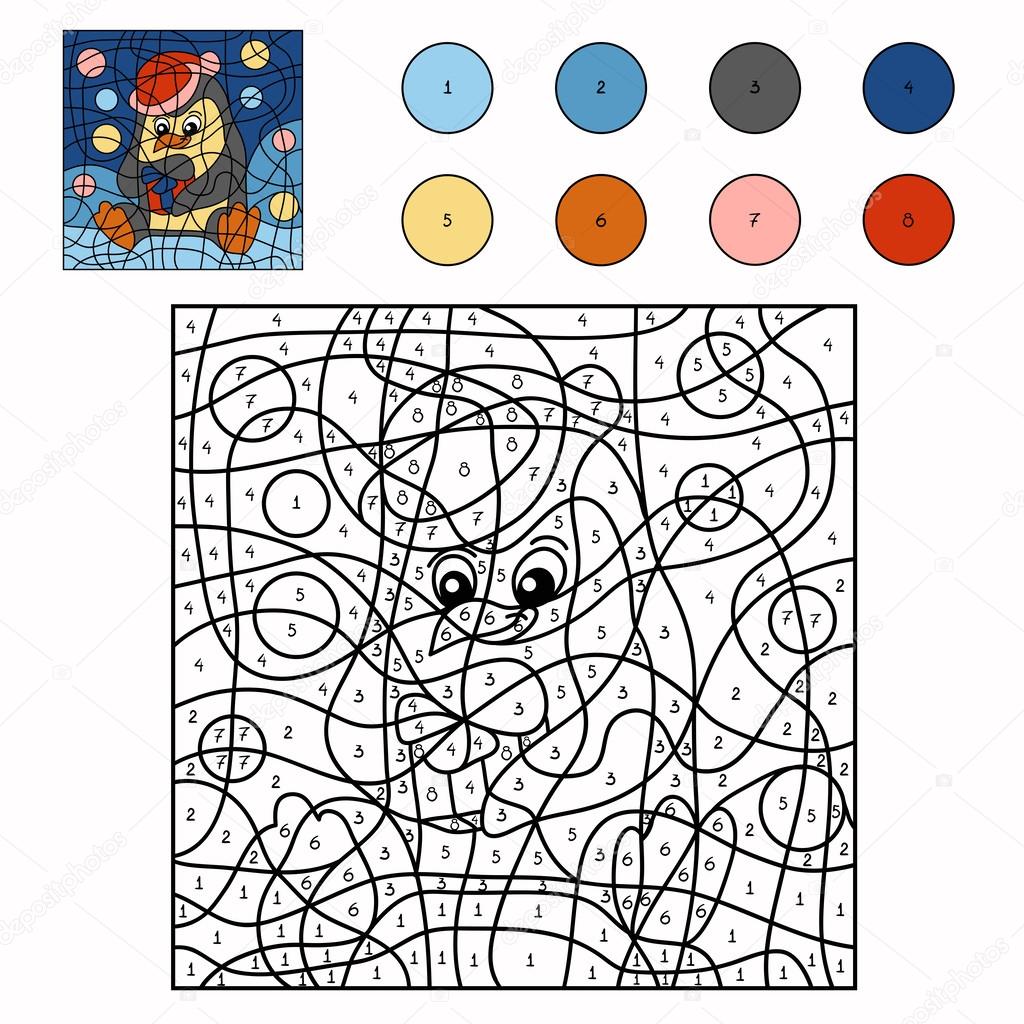 Color by number (penguin)