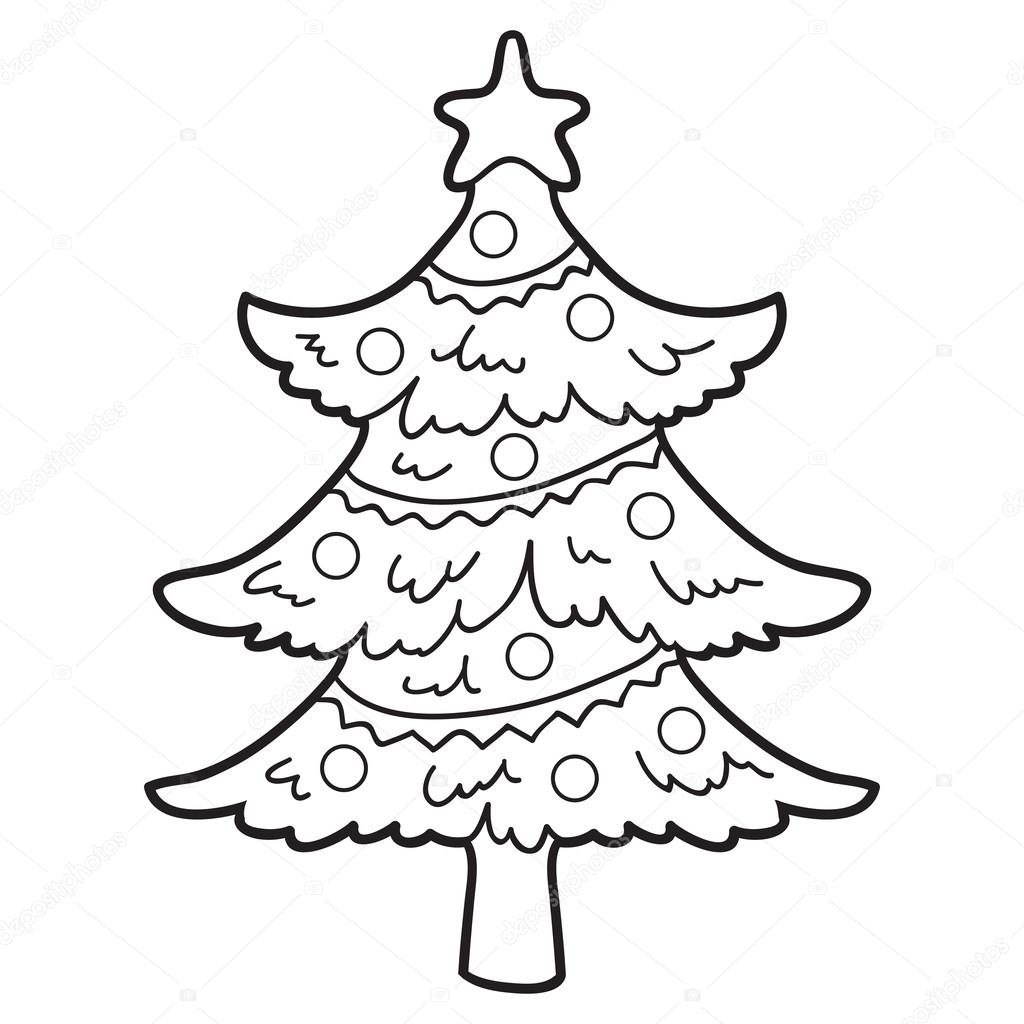 Coloring book (christmas tree)