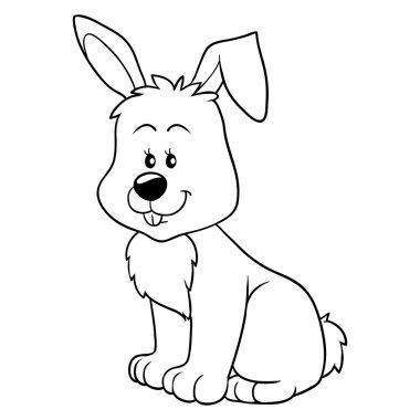 (tavşan boyama kitabı)