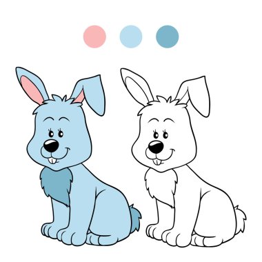 (tavşan boyama kitabı)