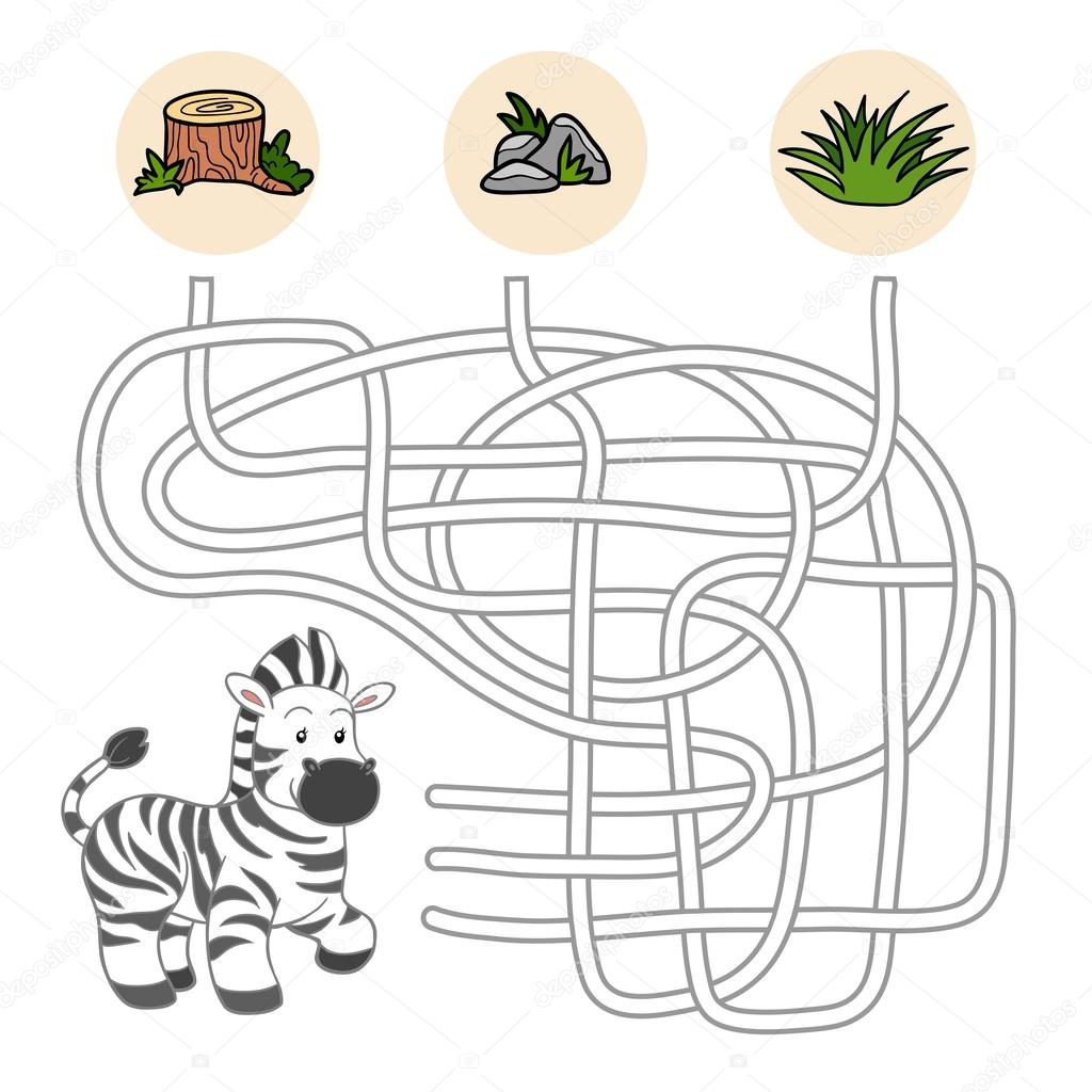 Maze game (zebra)