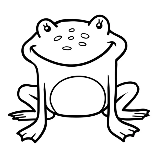 Книжка-розмальовка (жаба ) — стоковий вектор