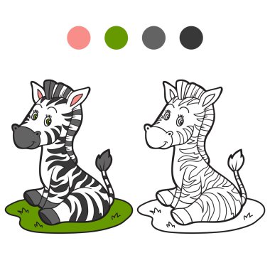 Boyama kitabı (zebra)