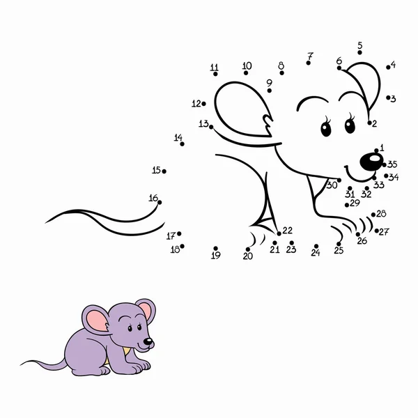 Гра чисел (миша ) — стоковий вектор