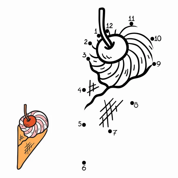 Числа игры (мороженое ) — стоковый вектор