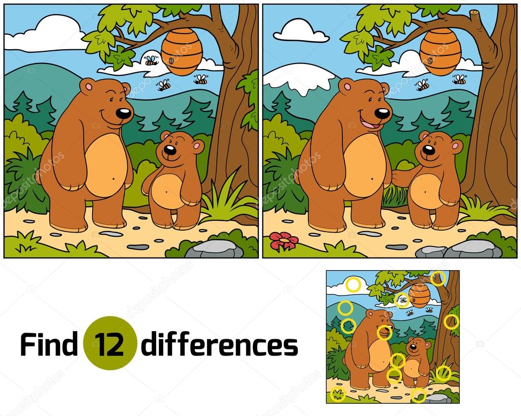 Find differences (bears family)