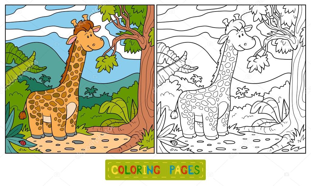 Coloring book (giraffe)