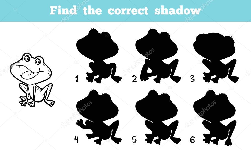 Find the correct shadow (frog)