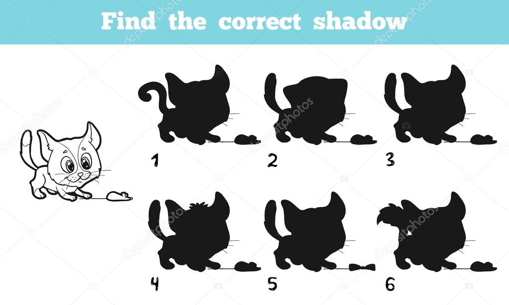 Find the correct shadow (cat)