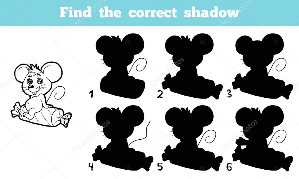 Find the correct shadow (mouse)