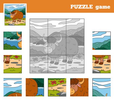 Hayvanlar (yak olan çocuklar için puzzle oyunu)