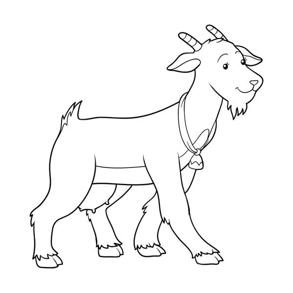 Розмальовка (коза мати ) — стоковий вектор