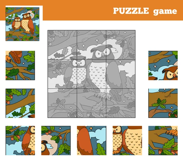 Hayvanlar (Baykuş olan çocuklar için puzzle oyunu)