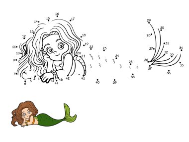 Sayı vektör oyunu (Deniz kızları)