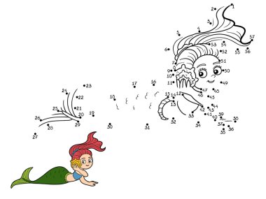 Sayı vektör oyunu (Deniz kızları)