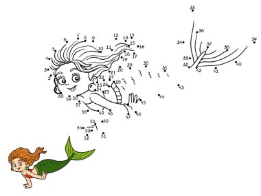 Sayı vektör oyunu (Deniz kızları)