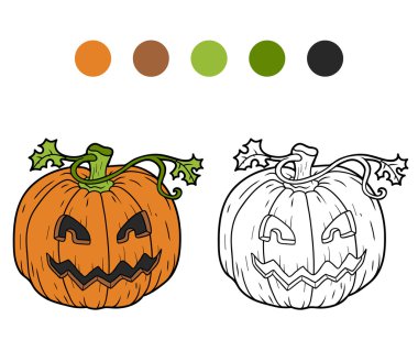 Boyama kitabı: Cadılar Bayramı Balkabağı