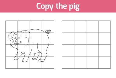 Copy the picture: pig clipart