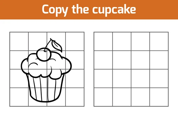 Kopiera bilden: cupcake — Stock vektor